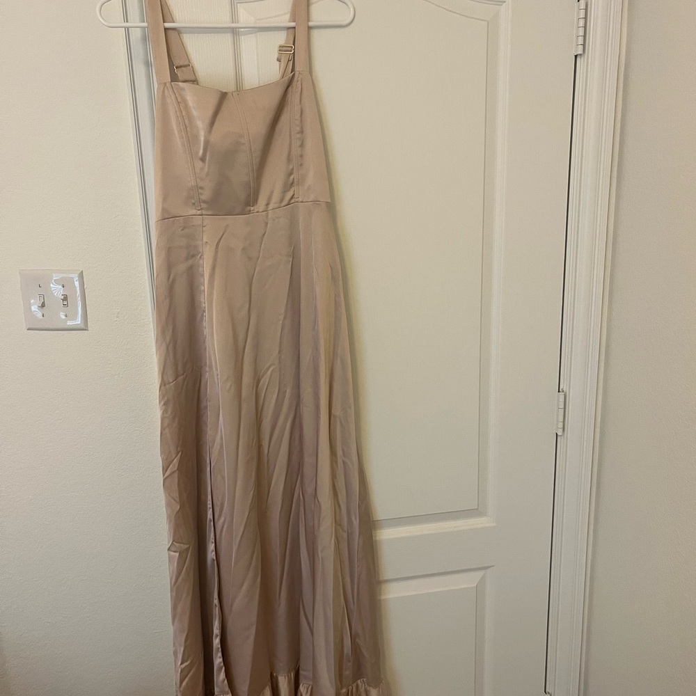 Show Me Your MuMu Beige Maxi Dress